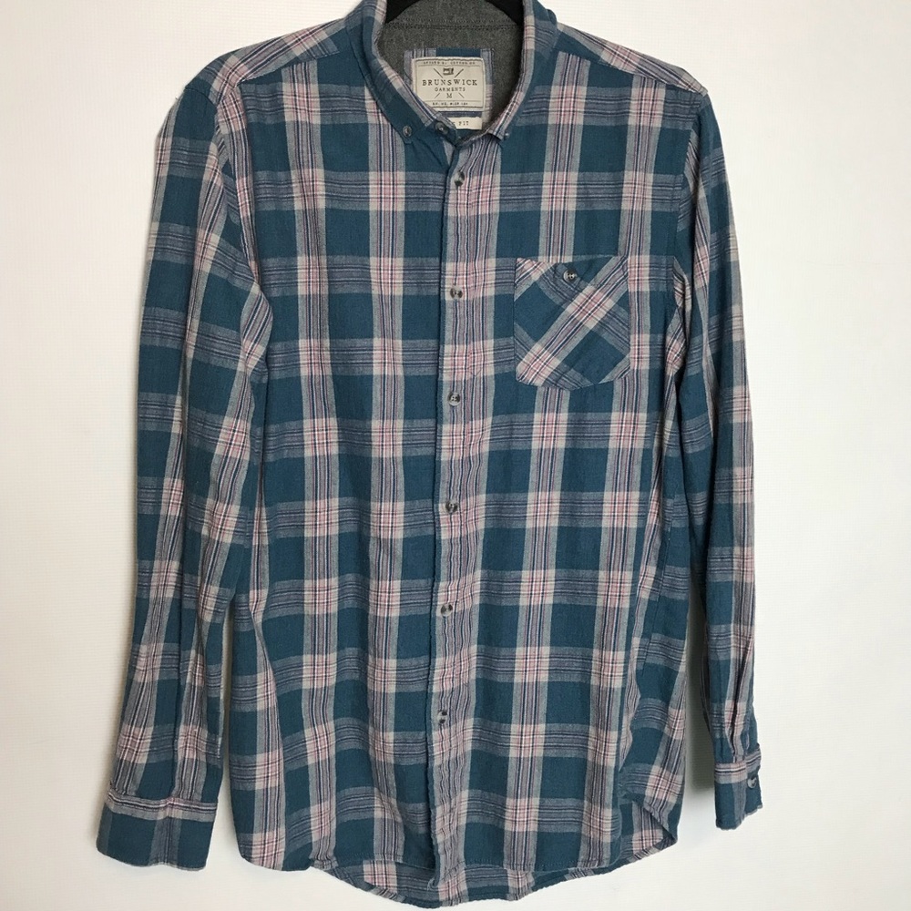 BRUNSWICK GARMENTS long sleeve button front shirt